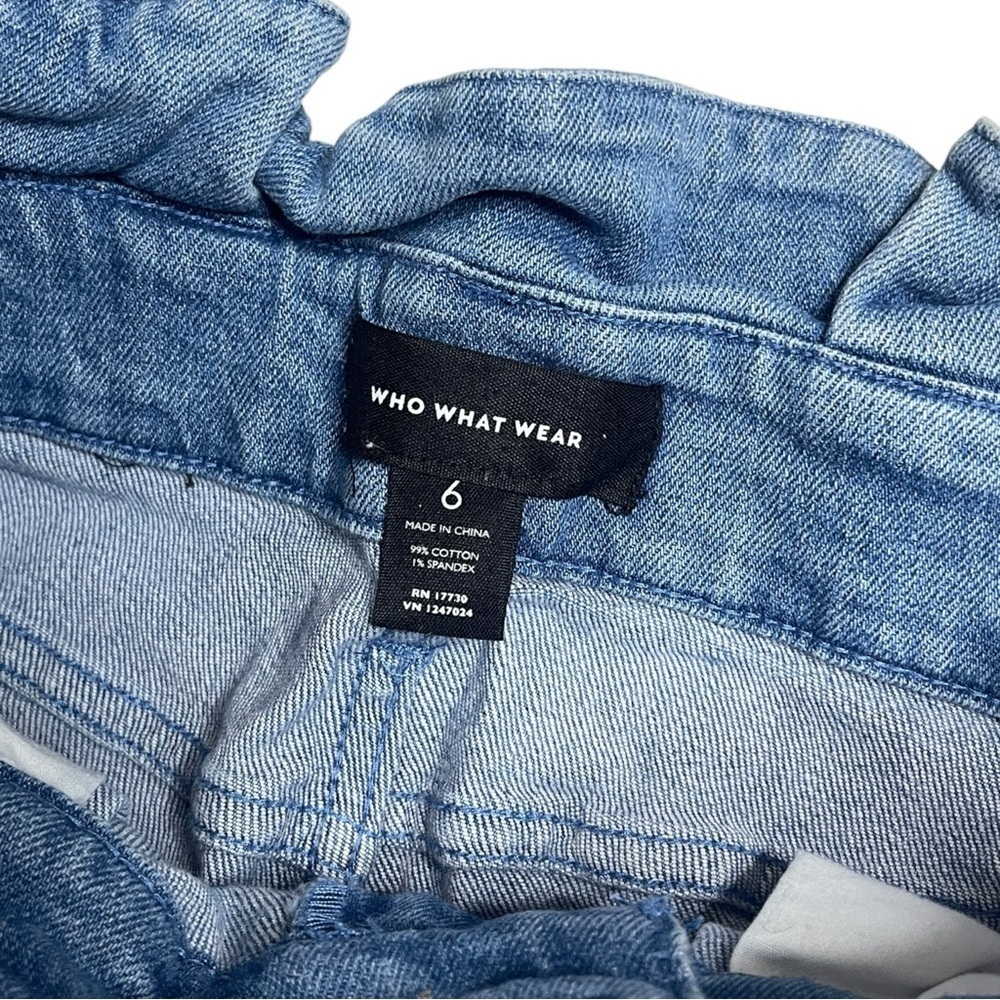 Who What Wear Belted Pleat High Rise Skinny Jean Size 6 - Picture 5 of 5